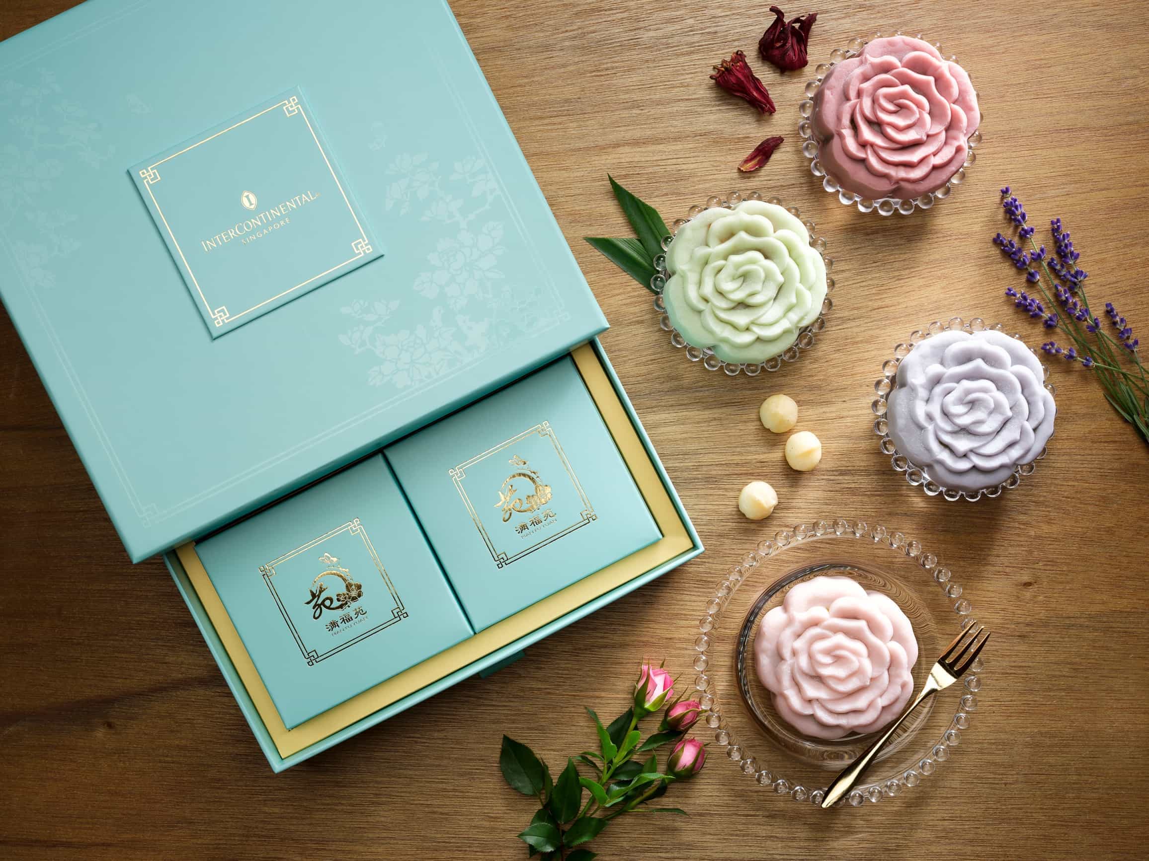 InterContinental Singapore Ambrosial Floral Snowskin Mooncakes 2017