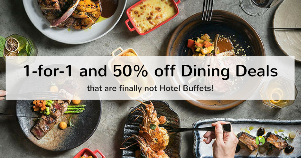 1-for-1 & 50% off dining deals
