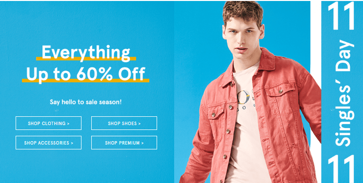 Singles' day promotions