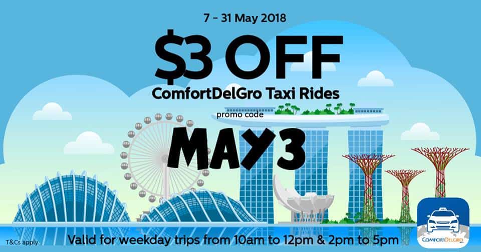 ComfortDelGro Taxi May Promo Code