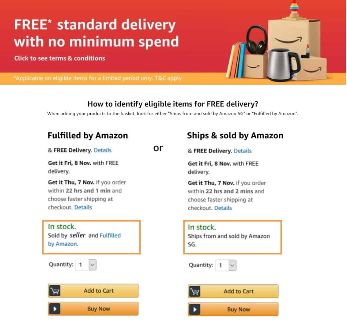 Amazon Free delivery