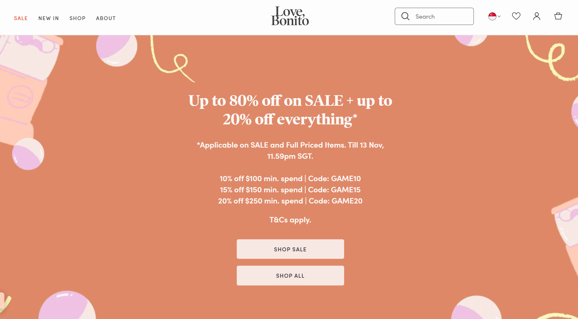Love, Bonito | Single's Day 2022 | Up to 80% off sale