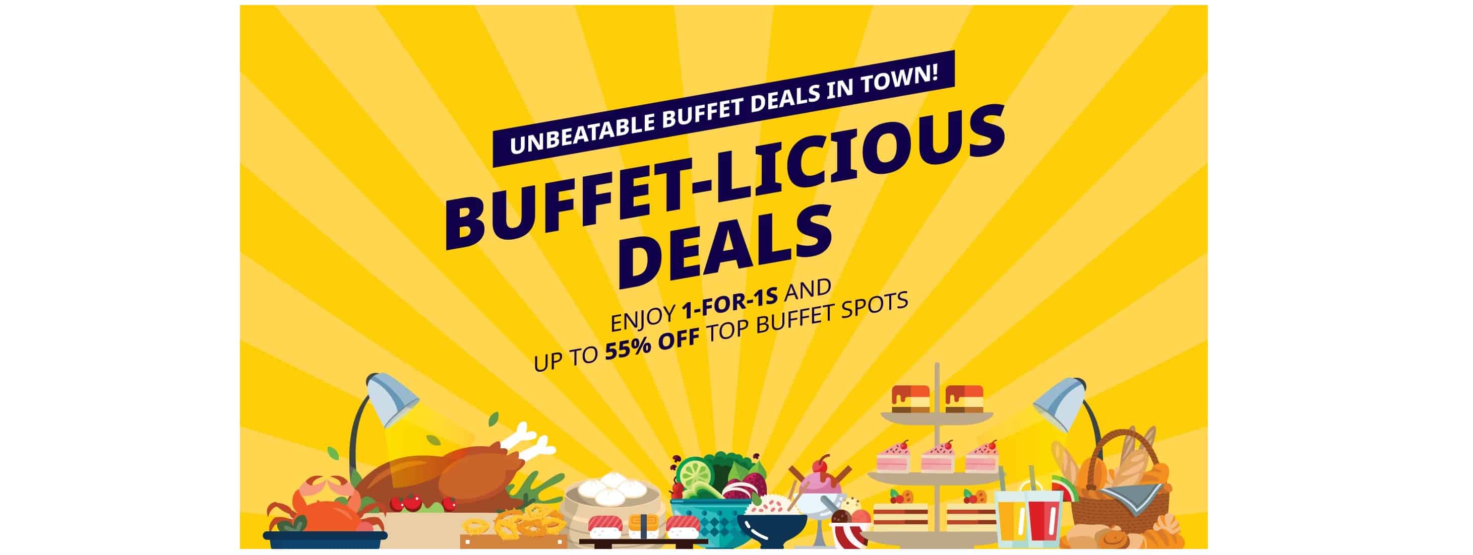 Chope 1 for 1 buffets