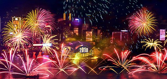 Victoria Harbour Fireworks_Hong Kong_Coutdown parties in Asia