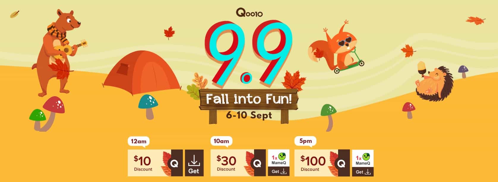 Qoo10 9.9 Sale