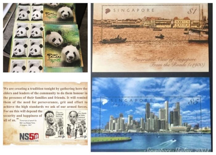 Stamps Singapore Shopee