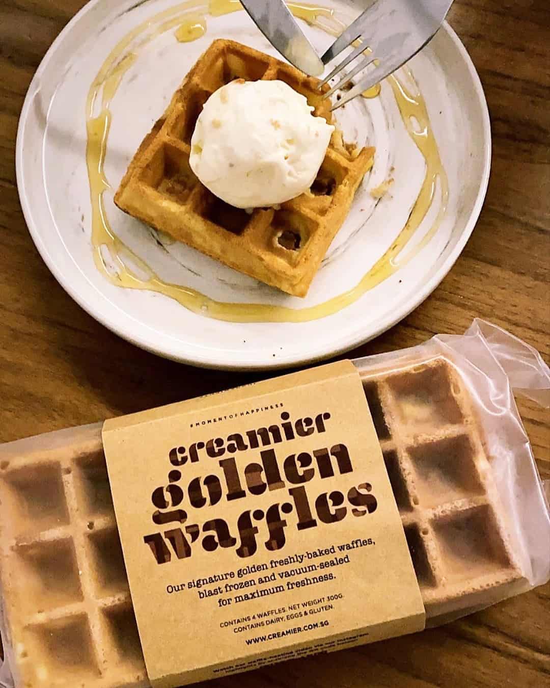 Ice cream delivery waffles creamier